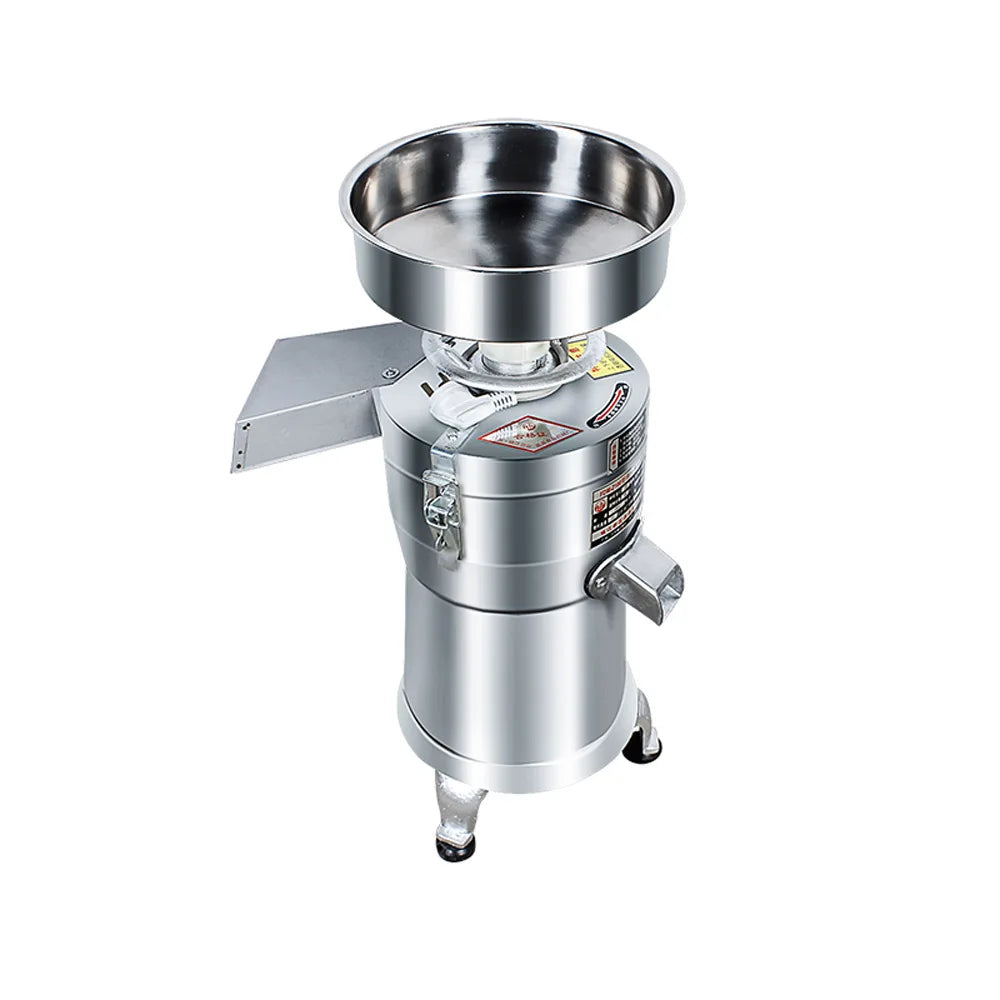 Electric Soybean Milk Machine Ginder Portable Blender 1100W Semi-automatic Juicer Commercial SoyMilk Filter-free Refiner