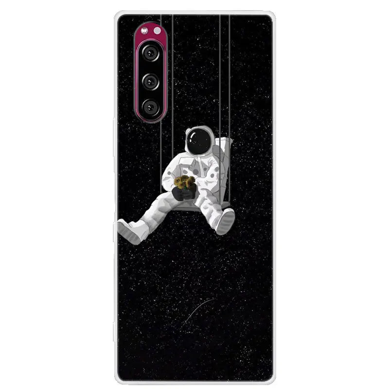 For Sony Xperia 5 Case Xperia5 Bumper Silicone TPU Soft Phone Cover For Sony Xperia 5 J9210 J8210 J8270 6.1' Cases Cartoon