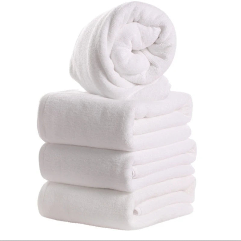 New 40X80CM White Pure Cotton Towel Adult Washing Face Bath Hotel Pure Cotton Men And Women SPA Soft Absorbent Lint-Free Towels