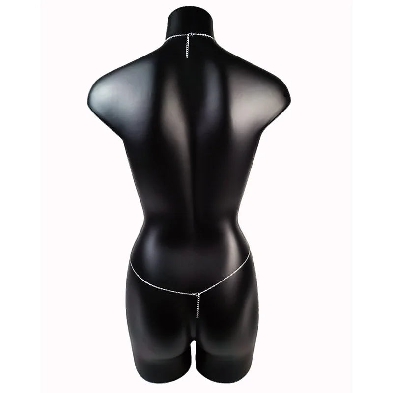 Sexy Body Jewelry Fashion Body Chain Geometry Waist Chain Simple Belly Chain for Women Bikini Dress Bra Accessories Couple Gift
