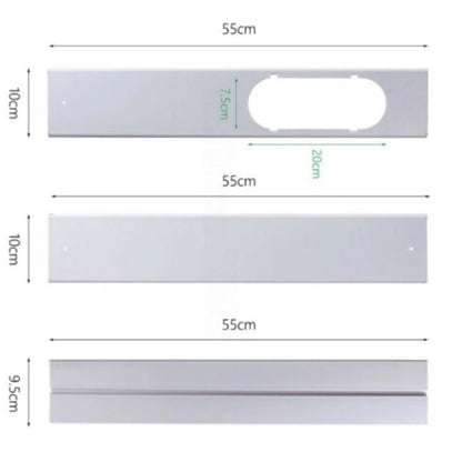 Adjustable Window Kit Plate Exhaust Hose Tube Connector for Portable Air Conditioner Sealing Baffle For Home