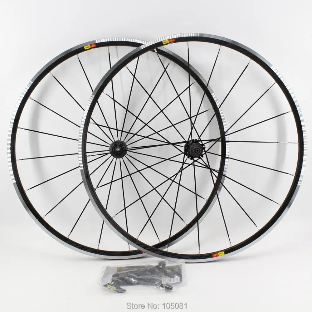 700C Aksium Race Road bike 6061 Aluminum alloy bicycle wheelset alloy clincher rims wheels use for 8/9/10/11S QRM FTS-L New