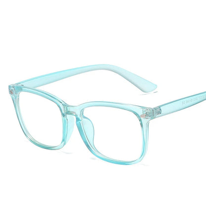 Fashion Unisex Square Glasses Plain Glasses Full Frame Glasses for Men and Women Radiation Protection Optical Glasses