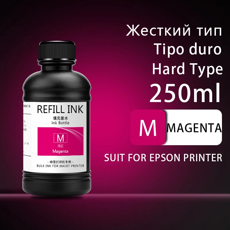 250ml UV Curing Ink For Epson XP600 TX800 XP-600 TX-800 L800 L805 L1800 R290 R300 1390 1400 1410 1430 DX5 DX7 DX10 UV Printer