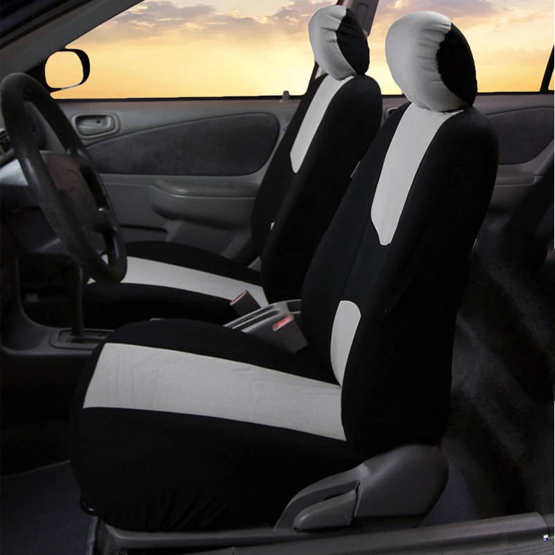 AUTOYOUTH Unique Flat Cloth Car Seat Cover ( Detachable Headrests and Solid Bench) Interior Accessories Universal Car Seat Cover