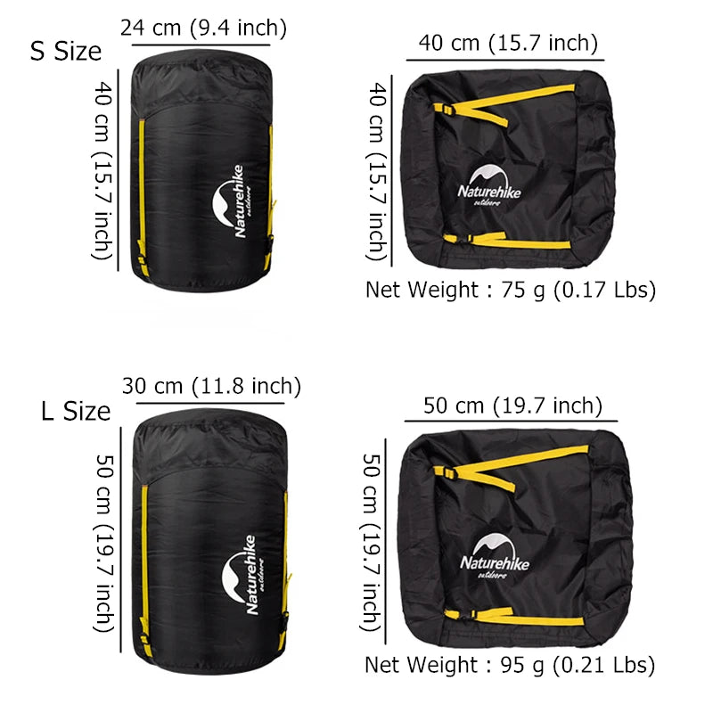 Naturehike Camping Compression Bag Ultralight Portable Multifunctional Sleeping Bag Compression Bag Outdoor Travel Storage Bag