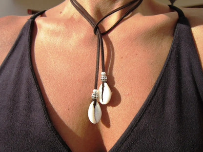 Boho Necklace Leather Cord Necklace Long Necklace Boho