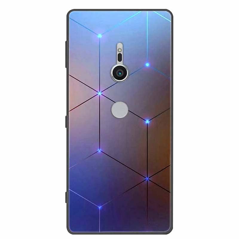 Case For Sony Xperia XZ1 XZ2 XZ3 Cover Silicone Painted Soft Phone Back Cases for Sony XZ2 Compact Premium Protective Funda Capa