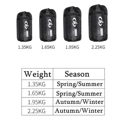 1-2 Person Adult Sleeping Bag Portable Outdoor Camping Travel Thick Watewrproof Warm Cotton Sleeping Bag Large Size Four Season