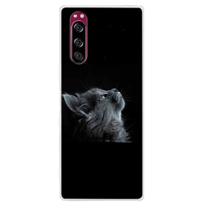 For Sony Xperia 5 Case Xperia5 Bumper Silicone TPU Soft Phone Cover For Sony Xperia 5 J9210 J8210 J8270 6.1' Cases Cartoon