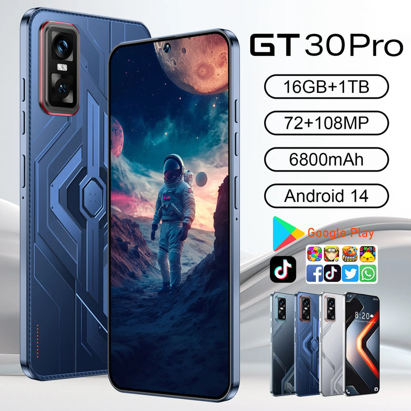 Gt30 5g 16+1tgb Wholesale Original 2sim Phones Smartphone Unlocked oneplus Mobile Phone