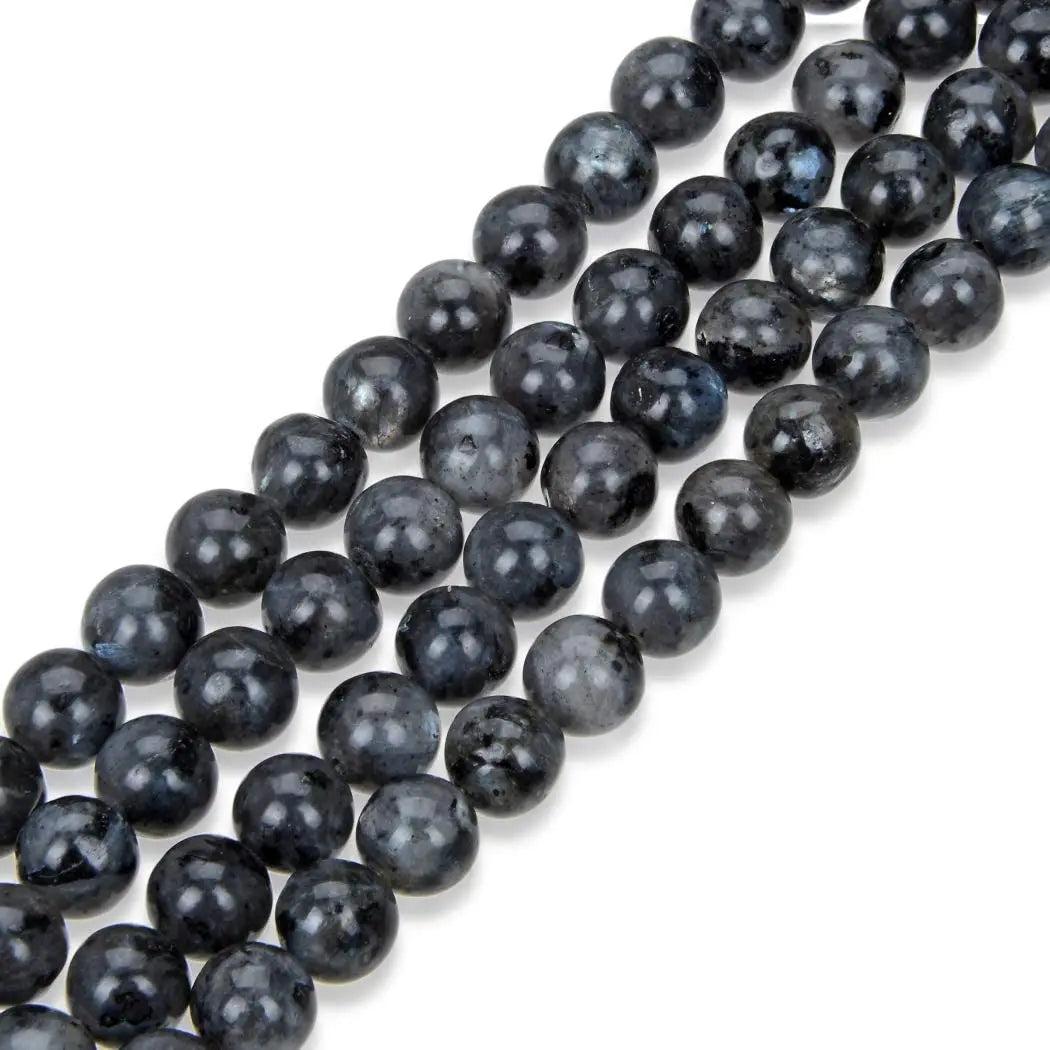 Silver Lion Head Gemstone Beads Stretch Bracelet for Women Men Handmade Crystal Beaded Elastic Healing Power Stone Jewelry