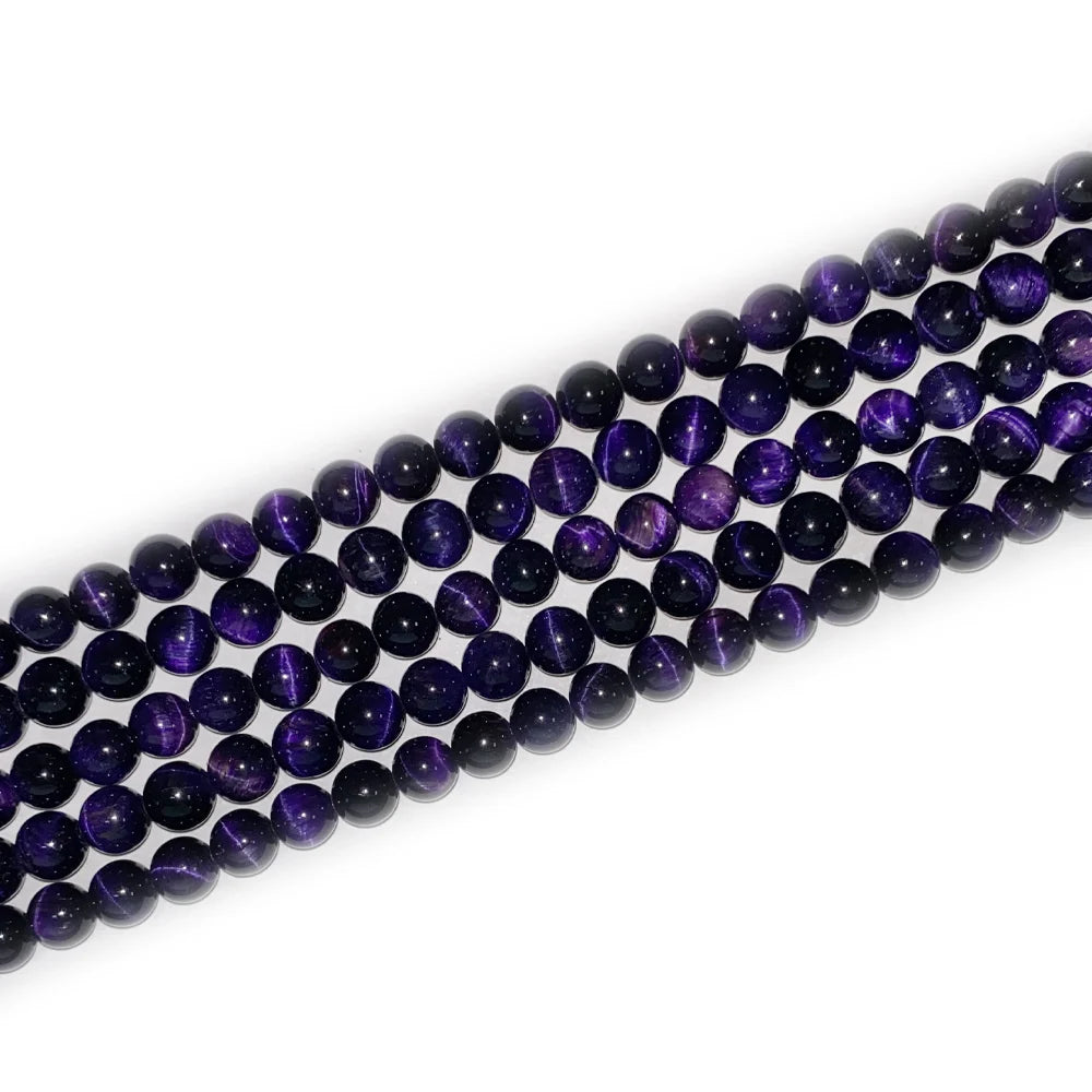 Silver Lion Head Gemstone Beads Stretch Bracelet for Women Men Handmade Crystal Beaded Elastic Healing Power Stone Jewelry