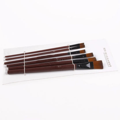 1 Set/6 Pcs Artists Brushes Nylon Acrylic Oil Paint Brushes For Artist Supplies Watercolor Set Painting Supplies