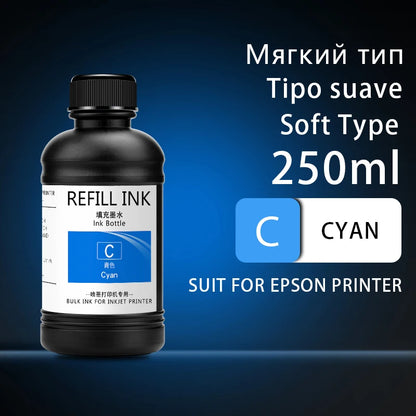 250ml UV Curing Ink For Epson XP600 TX800 XP-600 TX-800 L800 L805 L1800 R290 R300 1390 1400 1410 1430 DX5 DX7 DX10 UV Printer