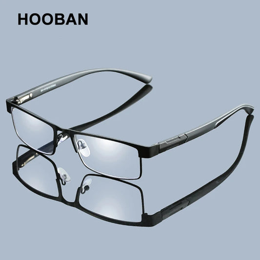 High Quality Stainless Steel Reading Glasses Men Women Fashion Presbyopic Eyeglasses Business Hyperopia Anti Blue Light Eyewear