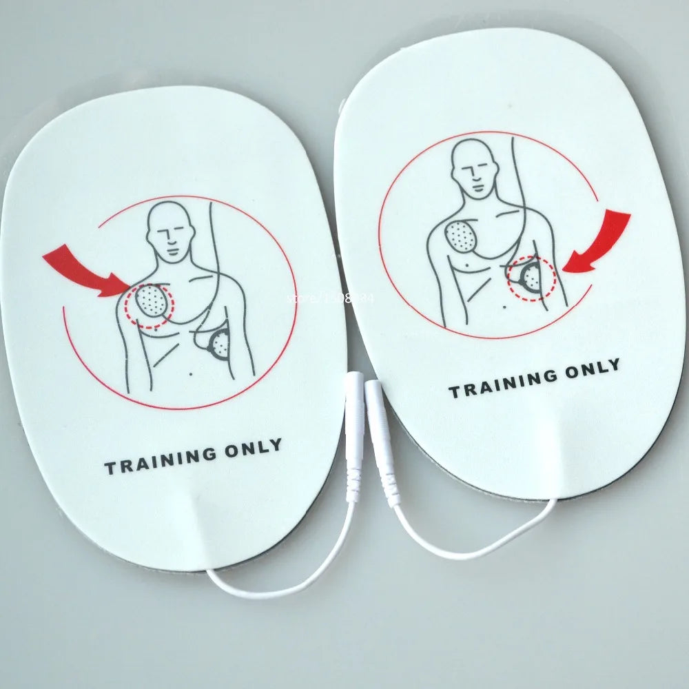 Health Care 5 Pairs AED Training Machine Adult Electronic Patches AED Sticky Pads For First Aid Survival Self Adhesive Kit