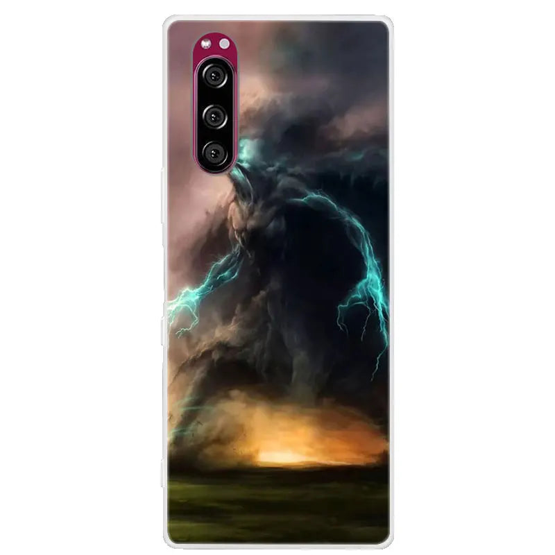 For Sony Xperia 5 Case Xperia5 Bumper Silicone TPU Soft Phone Cover For Sony Xperia 5 J9210 J8210 J8270 6.1' Cases Cartoon