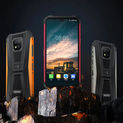AORO A8 ATEX 4G Industry Mobile Phone 8GB+128GB 6080mAh Android 11 Octa Core GPS Wifi Explosion Proof Telephones