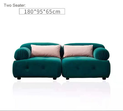 Modern fabric sofa simple modern Large and small apartment type brushed velvet down living room minimalist  furniture