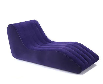 Leisure Inflatable Sofa Thickened Creative Flock Lazy Sofa S Type Adult Sofa Recliner