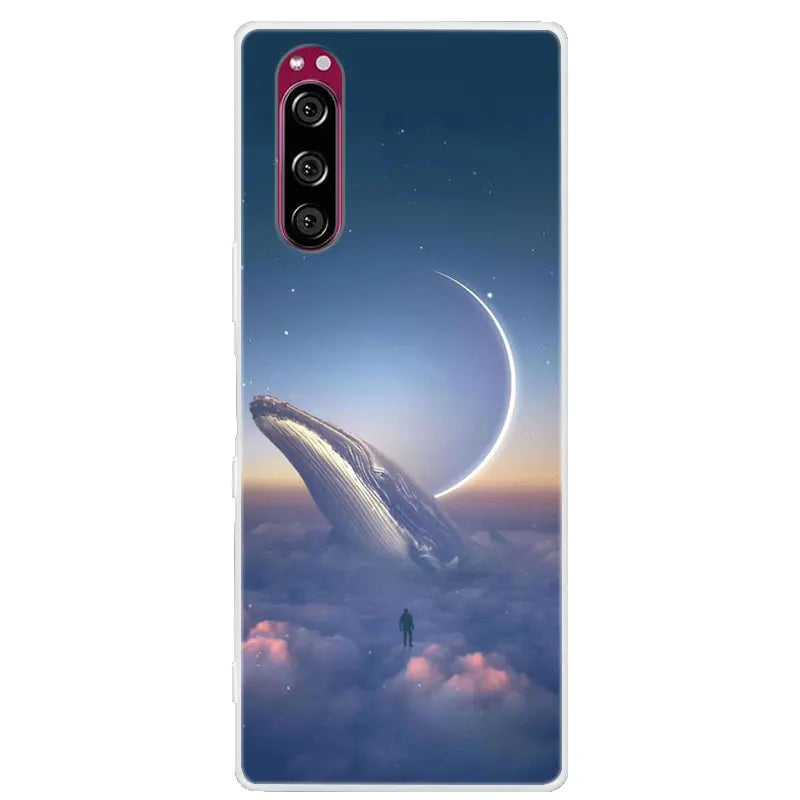 For Sony Xperia 5 Case Xperia5 Bumper Silicone TPU Soft Phone Cover For Sony Xperia 5 J9210 J8210 J8270 6.1' Cases Cartoon