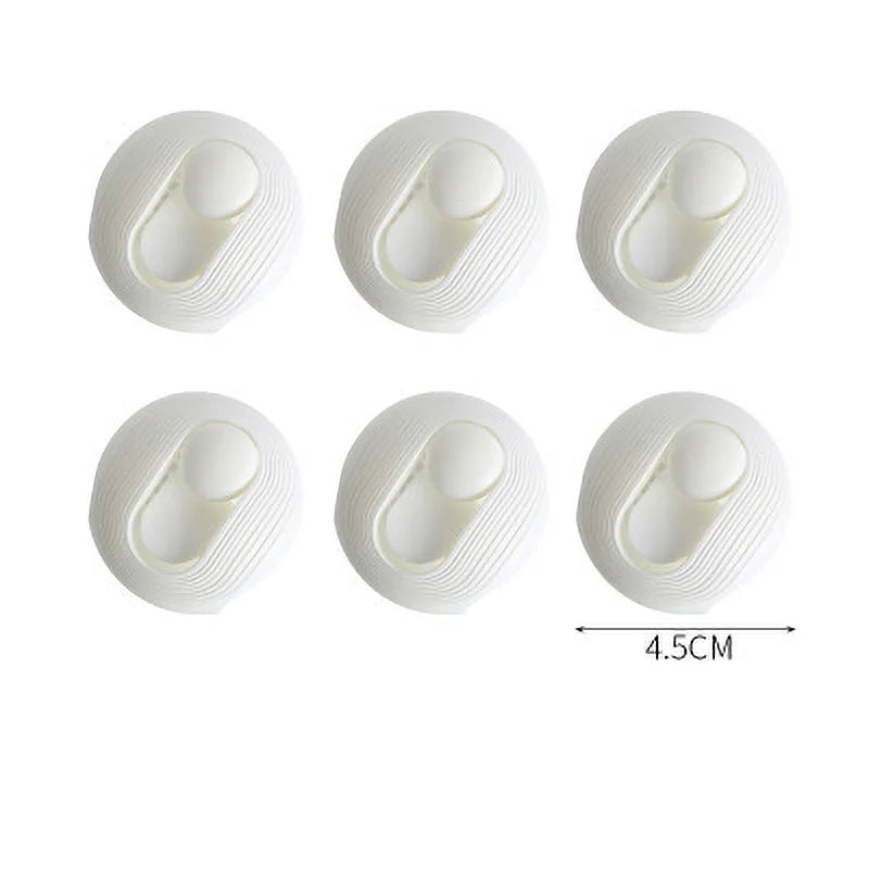 6Pcs Non Slip Gripper Round Shape Quilt Clips Blankets Fastener Bed Cover Duvet Sheet Quilt Plastic Fixer Garment Clips