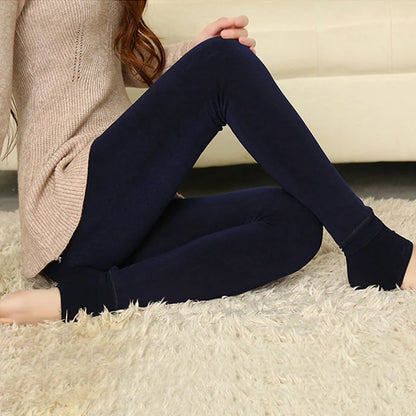 2021 Fashion Women's Autumn And Winter Leggings High Elasticity And Good Quality Thick Velvet Pants Warm Leggings
