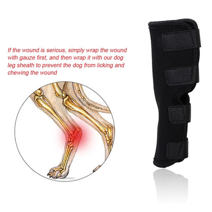 Leg Knee Pads for Dogs Recovery Bandage Anti-Lick Wound Dog Arthritis Auxiliary Fixed Joint Protector Dog Accessories