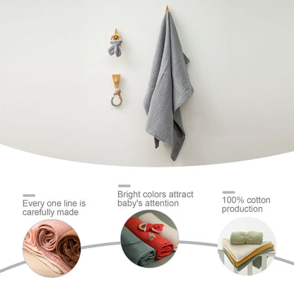 Baby Towel Newborn Bath Towels Comfortable Soft Baby Bathrobe Cute Solid Beach Cotton Towel kids Babies Blanket Products