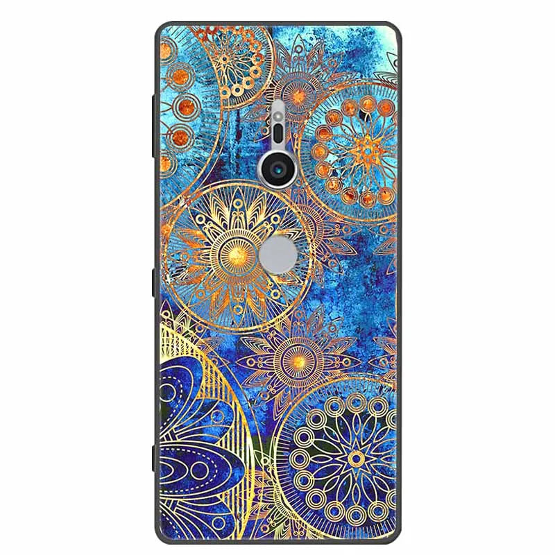 Case For Sony Xperia XZ1 XZ2 XZ3 Cover Silicone Painted Soft Phone Back Cases for Sony XZ2 Compact Premium Protective Funda Capa