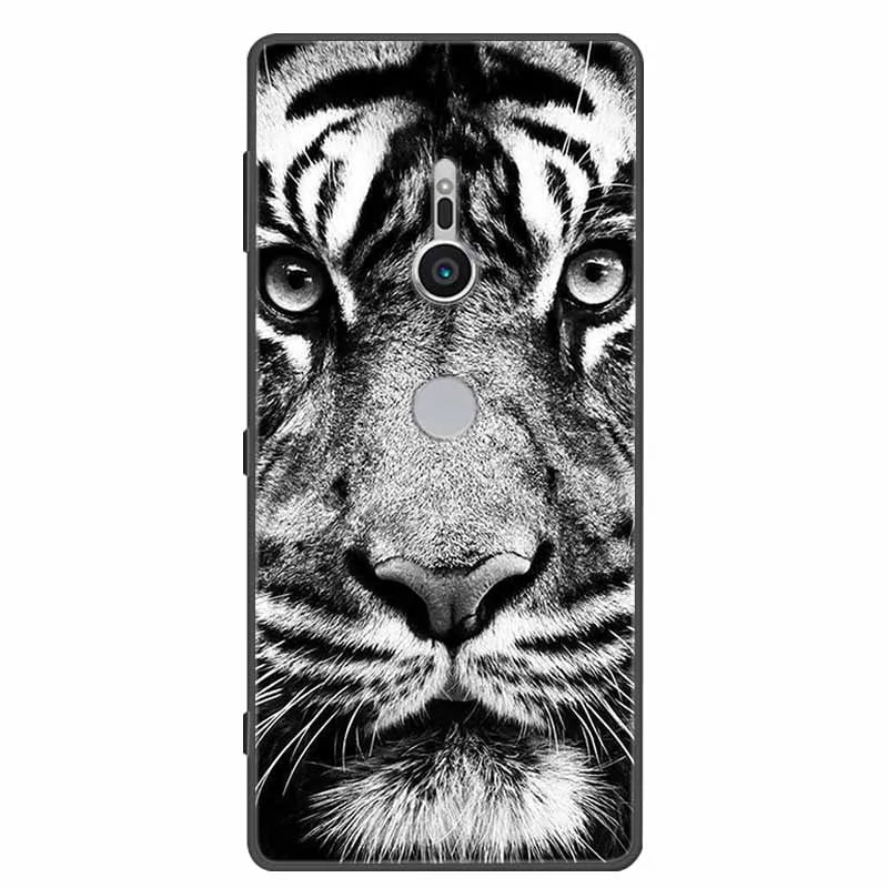 Case For Sony Xperia XZ1 XZ2 XZ3 Cover Silicone Painted Soft Phone Back Cases for Sony XZ2 Compact Premium Protective Funda Capa