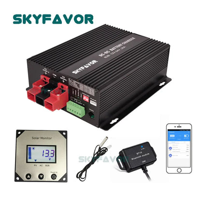 Trending 12V to 24V 25A Smart Fast MPPT Solar RV Battery Charger 30A DC to DC Auto Charger Electric Trending Products