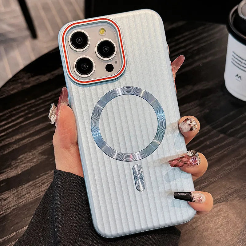 Japanese and Korean Anti-Slip Corrugated for 15promax Phone Case New Iphone14 Protective Case 13pro Max
