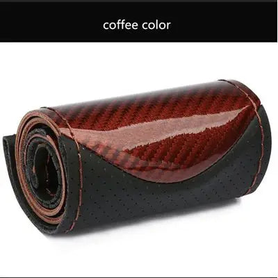 Steering Cover 38cm Soft Anti Slip DIY Hand Sewing Wear-resistant Car Steering-Wheel Braid With Needles Thread