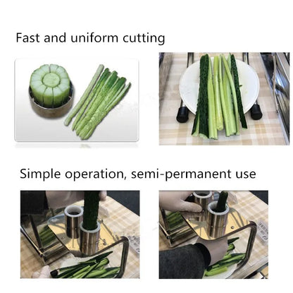 Manual cucumber strips cutting machine carrot strips cutter vegetable cutter cucumber cutter radish chopper for Korean sushi