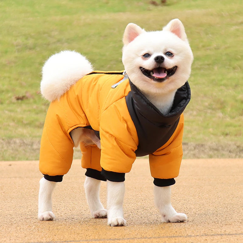Winter Pet Dog Clothes Waterproof Warm Puppy Jacket Thicken Jumpsuit For Small Large Dog Coat Chihuahua French Bulldog  Clothing