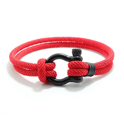 Noter Unique Outdoor Mountaineering String Bracelet For Men High Quality 4mm Cord Chain Wrap Braslet Leisure Wrist Accessories