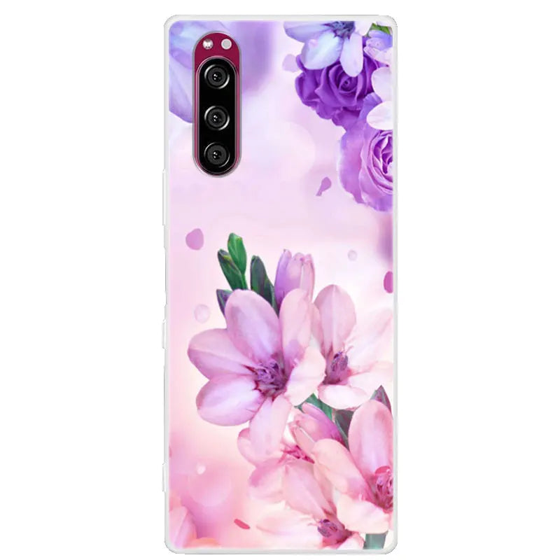 For Sony Xperia 5 Case Xperia5 Bumper Silicone TPU Soft Phone Cover For Sony Xperia 5 J9210 J8210 J8270 6.1' Cases Cartoon