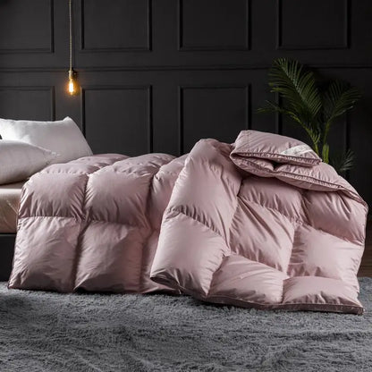 Luxury Bedding Comforter Duvet Insert White Goose Down All Season Warmth Quilted Comforter Blanket Twin Full Queen size