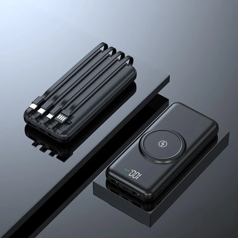 Fast Quick Charge 20000Mah Power Banks Mobile Phone Portable Powerbank 20000Mah Charger Wireless Power Bank