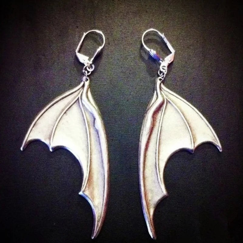 Bat Wing Earrings,Black Bat Earrings,Halloween Earrings,Vampire Bat Earrings,Bat Lovers,Witches,Gothic Victorian Earrings