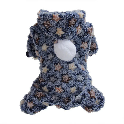 Pet Dog Cat Clothes Fleece Jumpsuit Winter Puppy Four Legs Clothing Warm Pajamas Pet Clothing Dog Yorkshire Chihuahua Costume