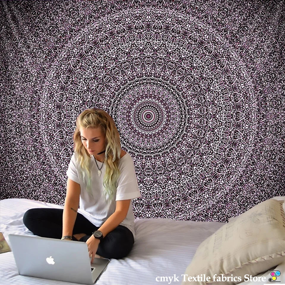Mandala Tapestry Beach Yoga Mat Bedspread Table Cloth Hot New Decorative Wall Hanging Bohemia Indian Hippie Home 210x148cm