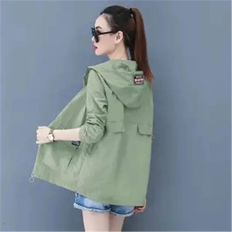 Loose Size 6XL Sun Protection Clothing Women's 2024 Summer Korean Anti-Purple Line Ultra Thin breathable Jacket Mother Top