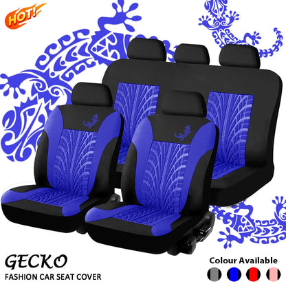 Car Seat Cover Set GeckoPattern Universal Car Seat Cover Full Set Auto Seat Cover Car Styling Interior Accessories