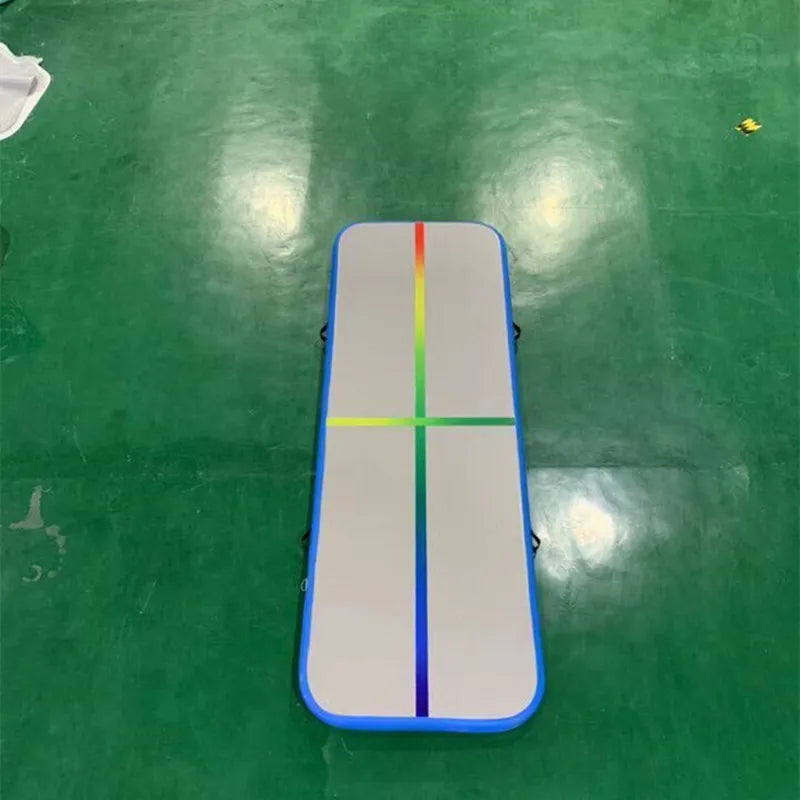 Inflatable Gymnastics Mat 3x1x0.1m Training Mats, Air Track Training Mat, Yogo Floor Cheerleading with a Pump