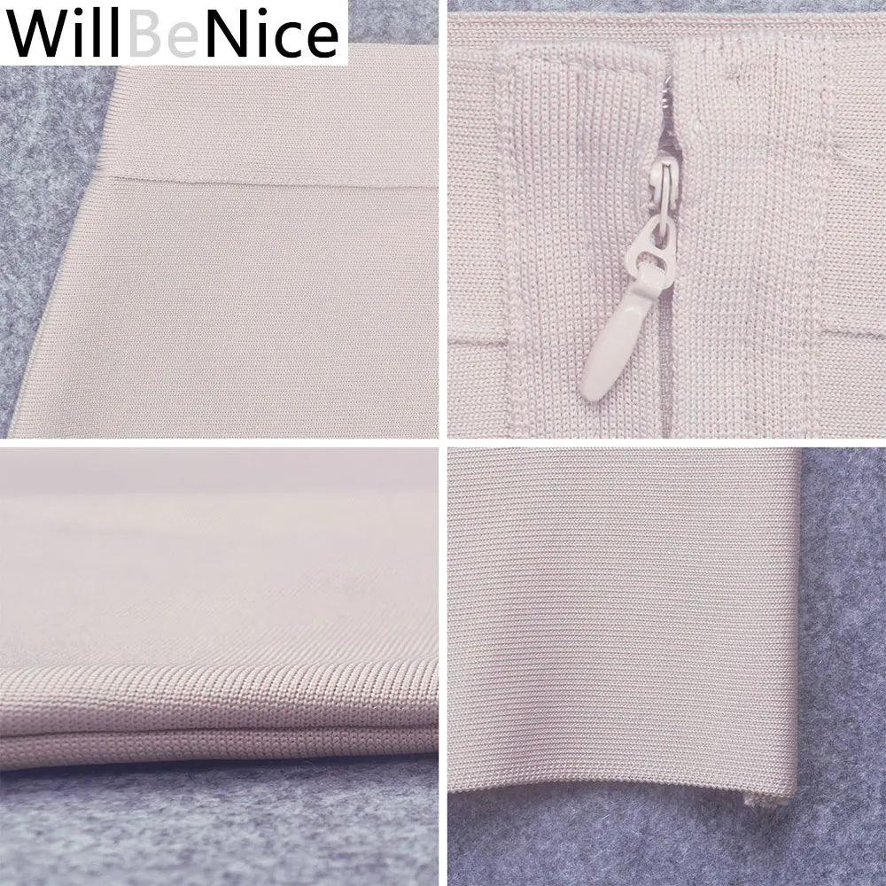 Willbenice Sexy Office Bandage Skirts Nude Purple White Bodycon Slim Womens Knee Length Hot Pink Fuchia Black Pencil Maxi Skirts