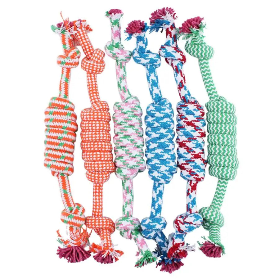 1 Pcs 20CM Dog Toys Funny Cotton Rope Toys For Small Puppy Dogs Pet Chew Toys Pet Supplies Random Colors