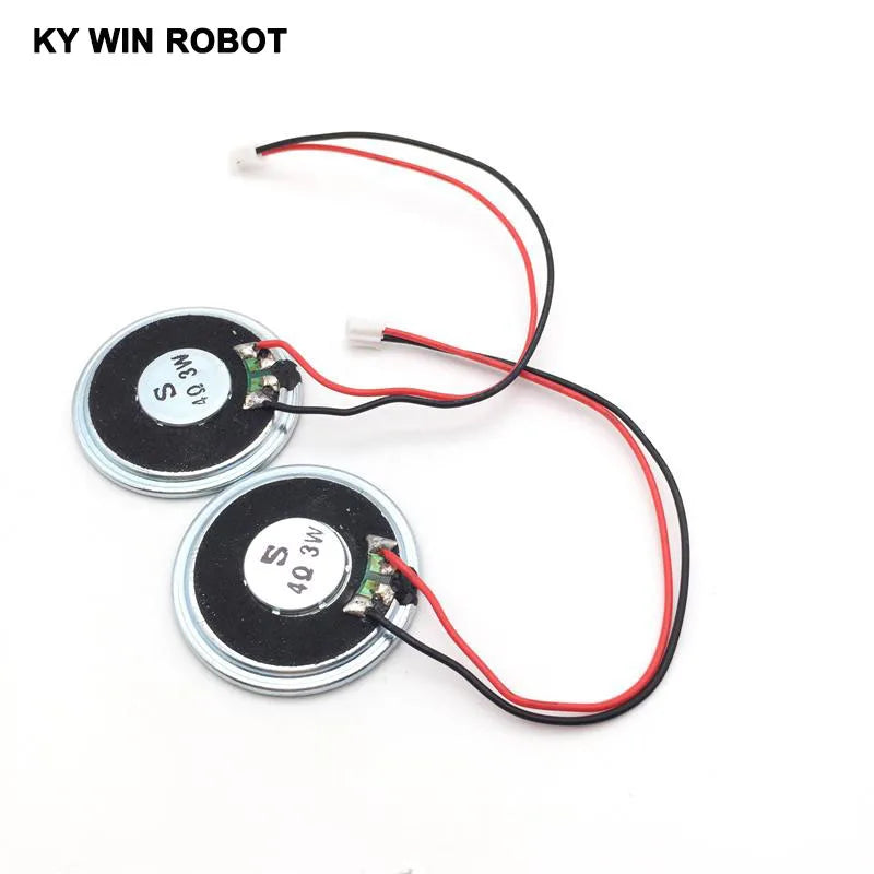 2pcs/lot New Ultra-thin Speaker 4 Ohms 3 Watt 3W 4R Speaker Diameter 40MM 4CM Thickness 5MM with PH2.0 Terminal Wire Length 15C